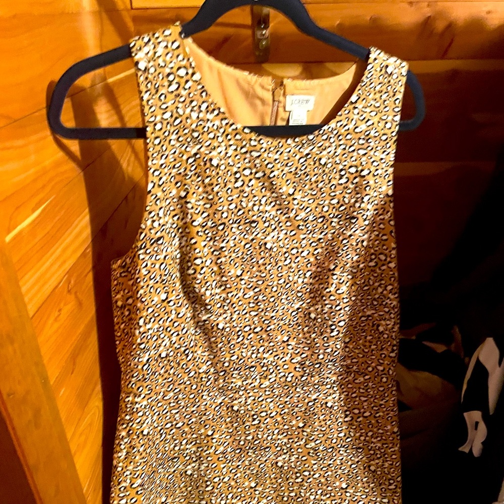 J.Crew leopard pencil dress